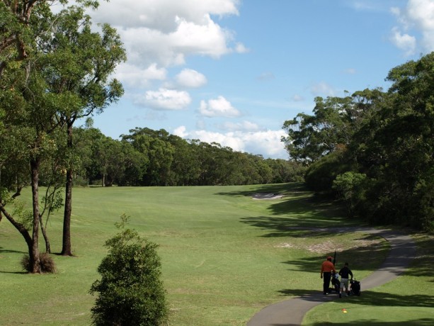 The 9th tee at Newcastle Golf Club