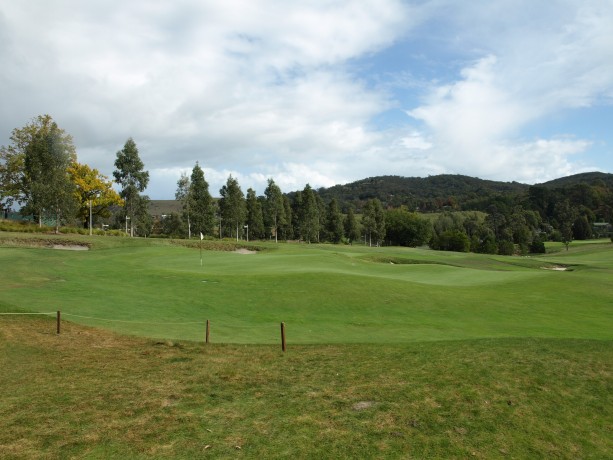 The 18th green at RACV Healesville Country Club