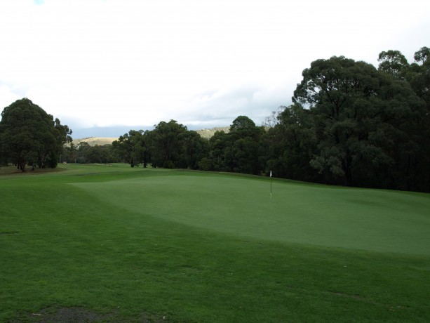 The 7th green at RACV Healesville Country Club