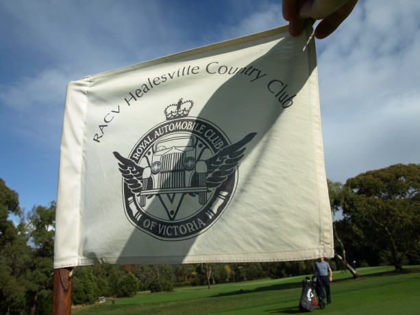The pin flag for RACV Healesville Country Club