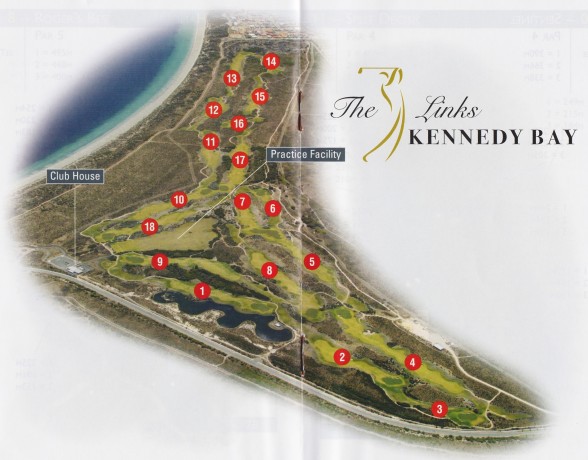 Course map for The Links Kennedy Bay