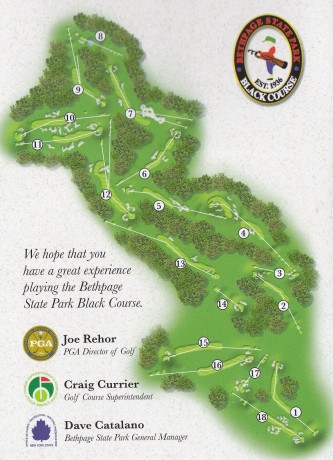 Map of Bethpage State Park Black Course