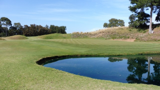 The 17th green at Kooyonga Golf Club