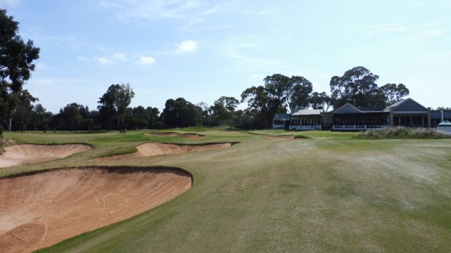 The 18th fairway at Kooyonga Golf Club