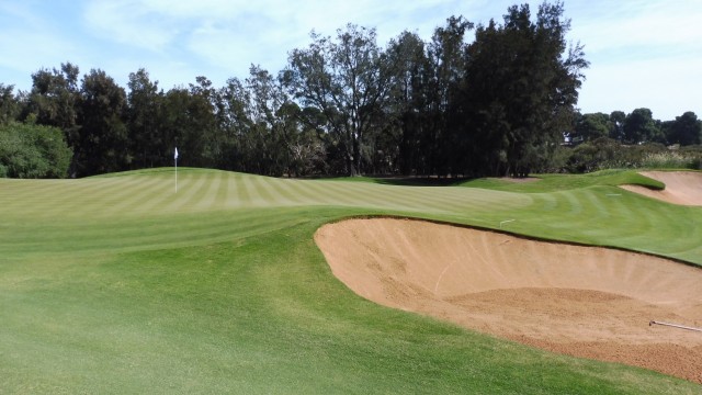 The 2nd green at Kooyonga Golf Club