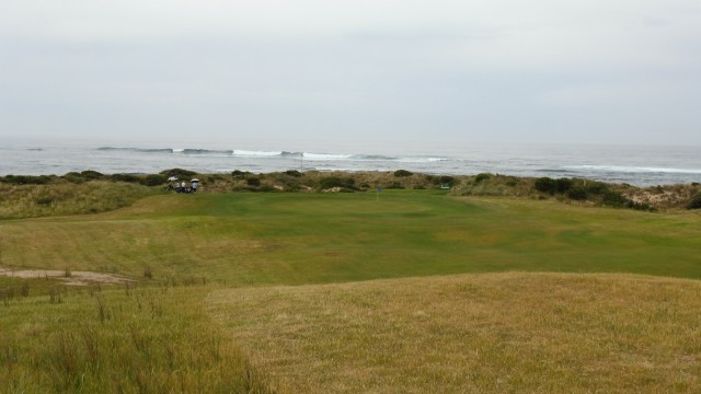 The 14th fairway at Port Fairy Golf Links