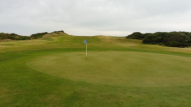 The 14th green at Port Fairy Golf Links