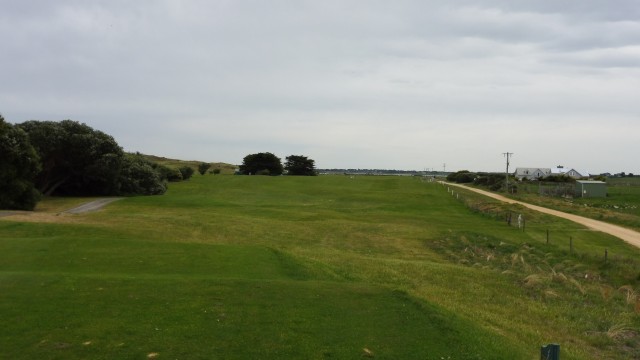 The 17th tee at Port Fairy Golf Links