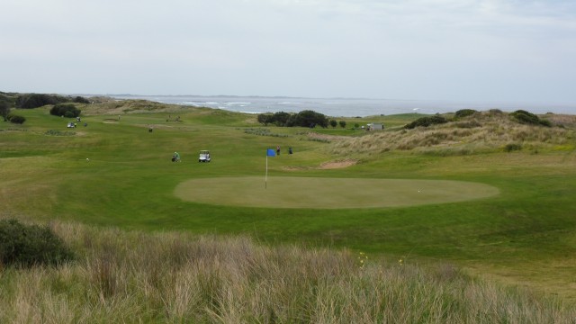 The 5th green at Port Fairy Golf Links