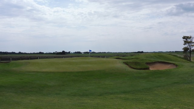 The 8th green at Port Fairy Golf Links