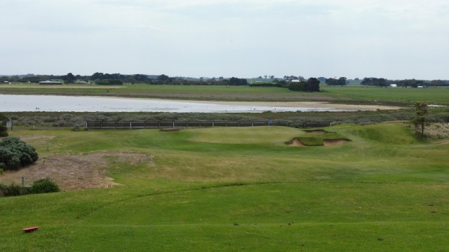 The 8th tee at Port Fairy Golf Links