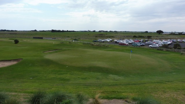 The 9th green at Port Fairy Golf Links