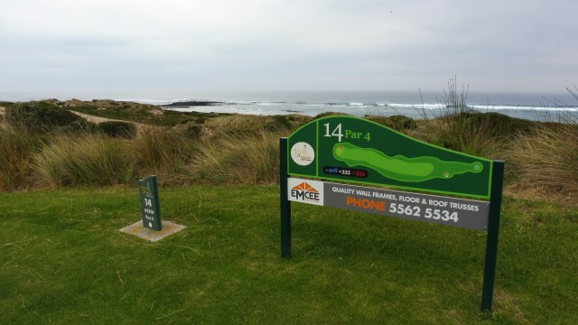 Hole Marker at Port Fairy Golf Links