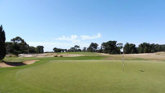 The 10th green at Royal Adelaide Golf Club