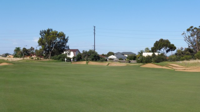 The 17th green at Royal Adelaide Golf Club