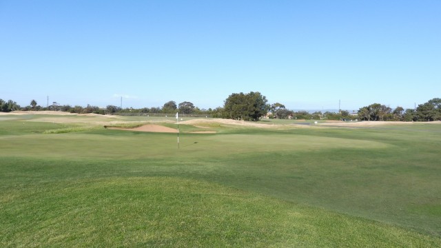 The 18th green at Royal Adelaide Golf Club