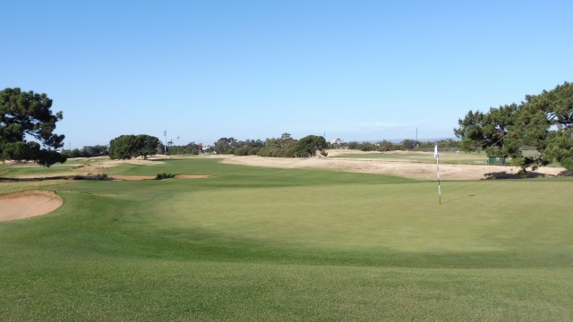 The 2nd green at Royal Adelaide Golf Club