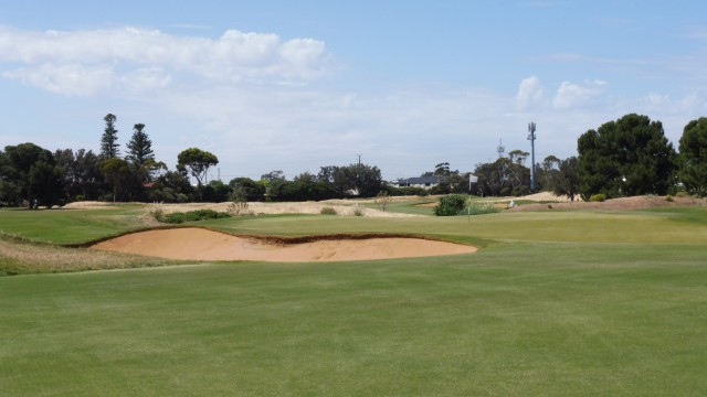 The 4th green at Royal Adelaide Golf Club