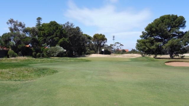 The 8th green at Royal Adelaide Golf Club