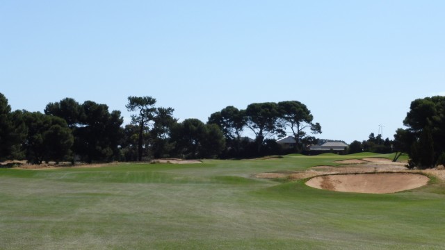 The 9th fairway at Royal Adelaide Golf Club