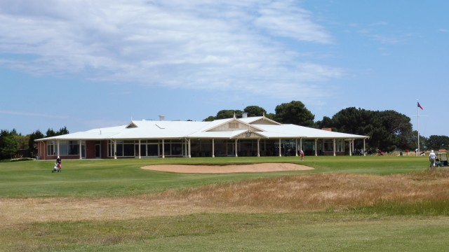 The clubhouse at Royal Adelaide Golf Club