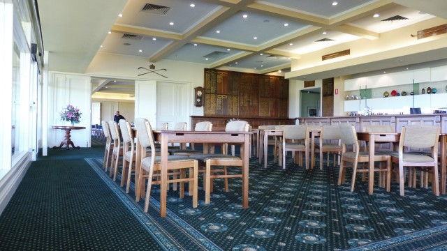 Inside the clubhouse at Royal Adelaide Golf Club