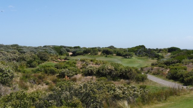 The 12th tee at Thirteenth Beach Golf Links Beach Course