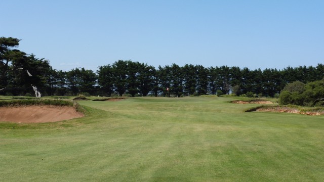 The 14th fairway at Thirteenth Beach Golf Links Beach Course