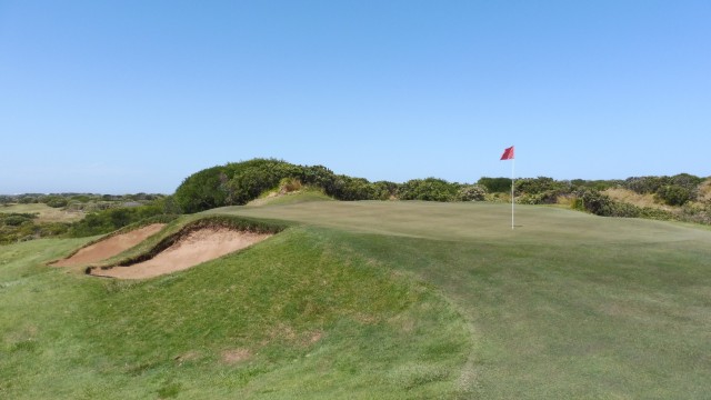 The 16th green at Thirteenth Beach Golf Links Beach Course