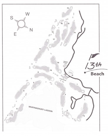 Map of Thirteenth Beach Golf Links Beach Course