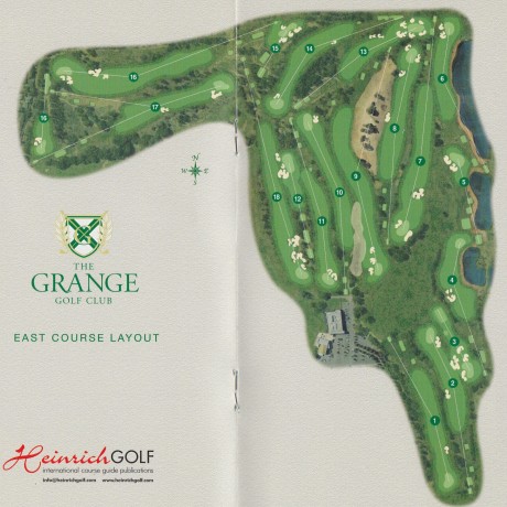 Map of the East Course at The Grange Golf Club