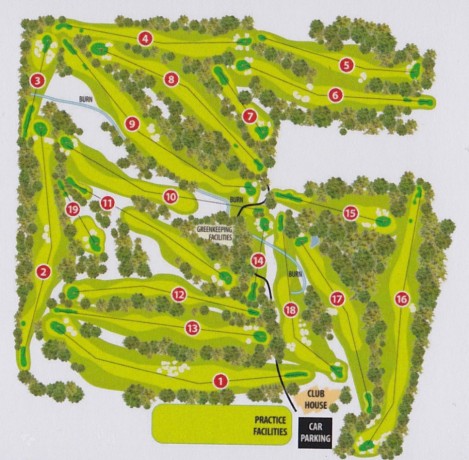 Course map of Kooyonga Golf Club