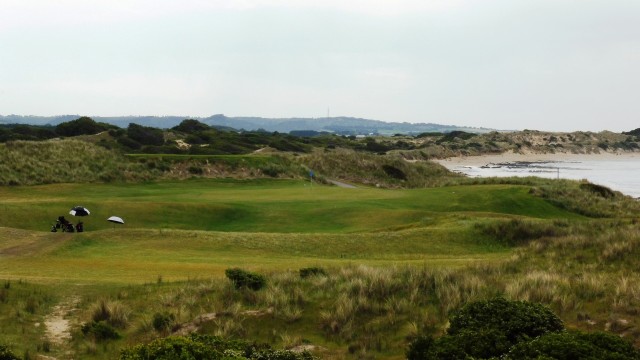 The 15th tee at Port Fairy Golf Links