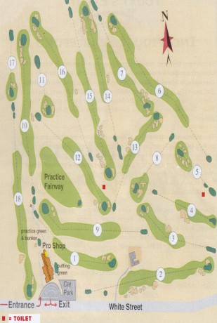 Map of Woodlands Golf Club