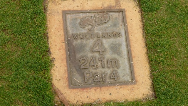 Tee marker at Woodlands Golf Club