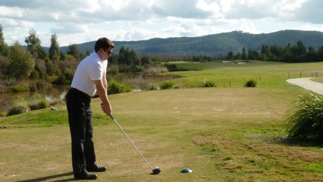 The 5th tee at Yering Meadows Nursery Course