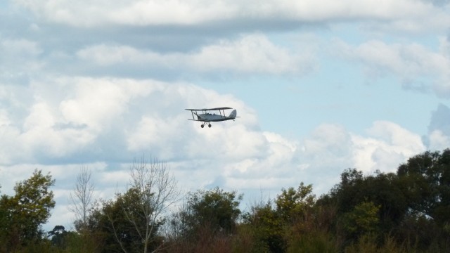 Plane flying over at Yering Meadows