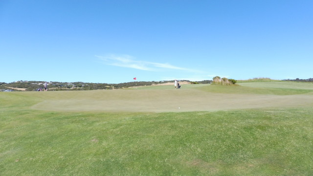 The 13th green at The National Golf Club Ocean Course