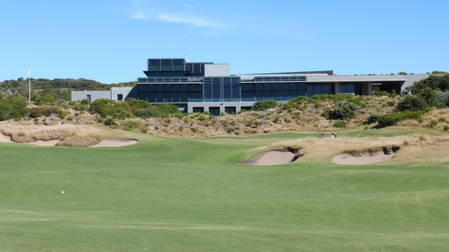 The 18th fairway at The National Golf Club Ocean Course