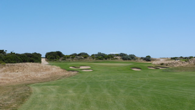 The 1st fairway at The National Golf Club Ocean Course