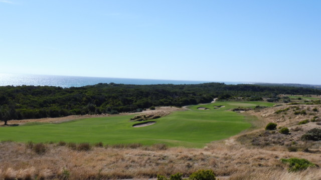 The 1st hole at The National Golf Club Ocean Course