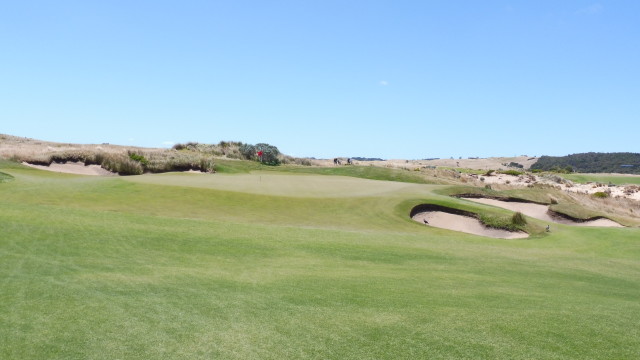 The 3rd green at The National Golf Club Ocean Course