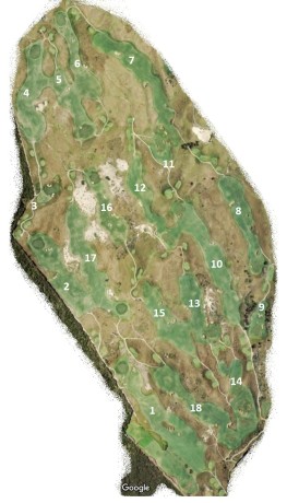 Map of The National Golf Club Ocean Course