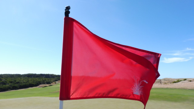 Pin flag on The National Golf Club Ocean Course