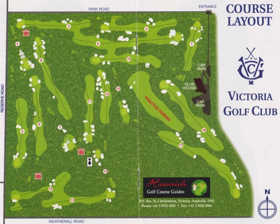 Map of Victoria Golf Club