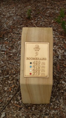 Hole marker at Avondale Golf Club
