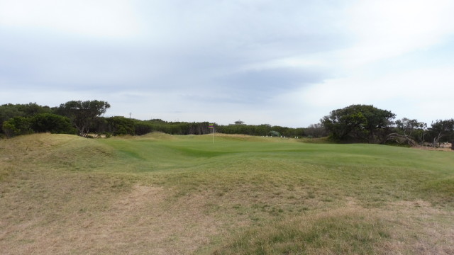 The 10th green at Barwon Heads Golf Club