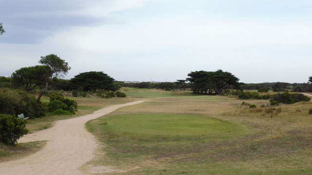 The 10th tee at Barwon Heads Golf Club