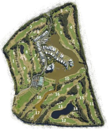 Map of Lakelands Golf Club