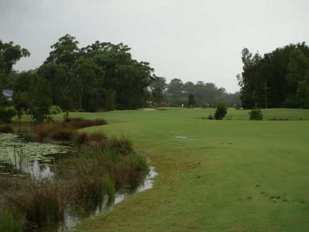 The 11th fairway at Pacific Dunes Golf Club